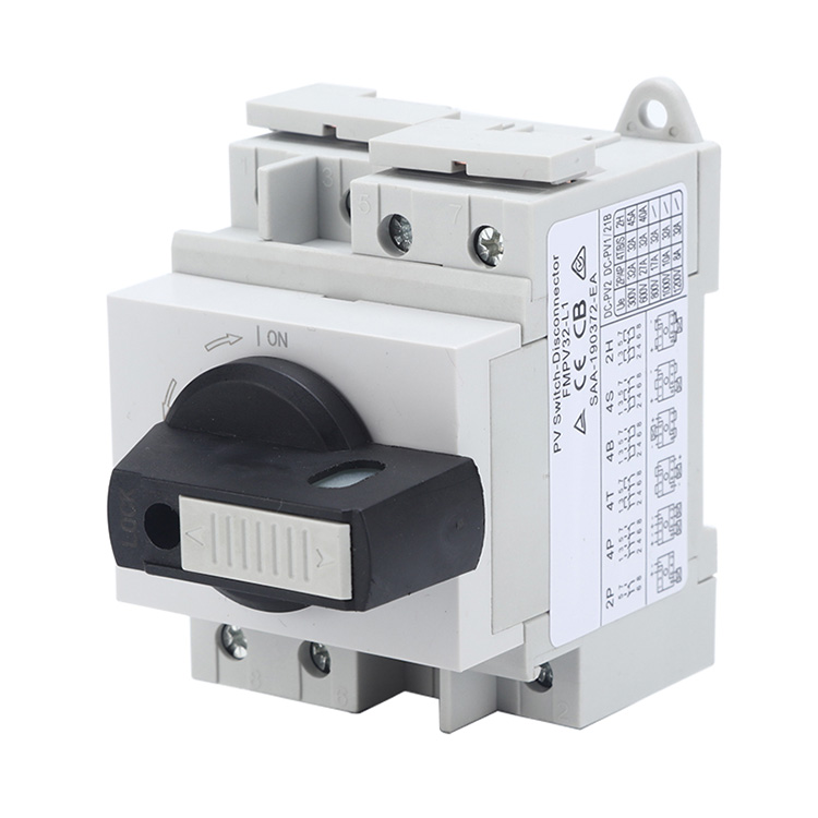 I-Din Rail Mounted Padlockable DC Isolator Switch